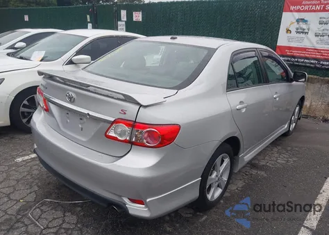 2011 Toyota Corolla S from USA, damaged, VIN 2T1BU4EE8BC597853